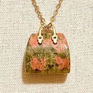Unakite Purse Necklace